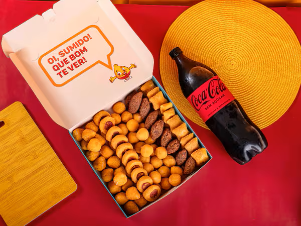 150 Salgados + Coca