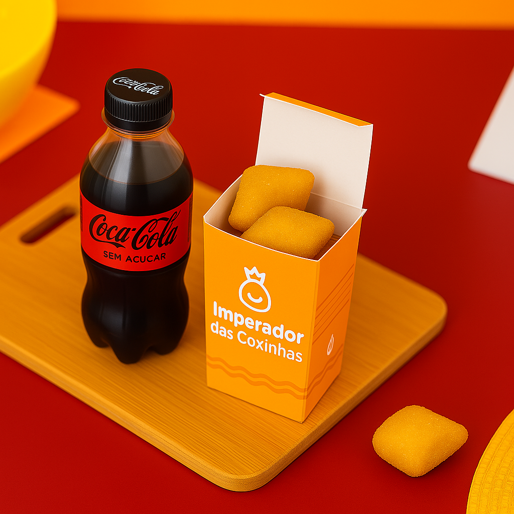 10 Mini Salgados + Coca Mini